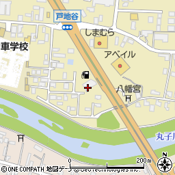秋田県大仙市戸地谷川前375周辺の地図