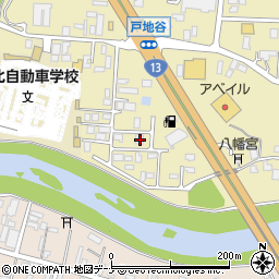 秋田県大仙市戸地谷川前378-3周辺の地図