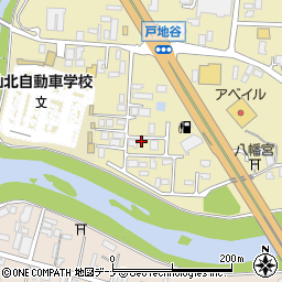 秋田県大仙市戸地谷川前379周辺の地図