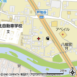 秋田県大仙市戸地谷川前378-6周辺の地図