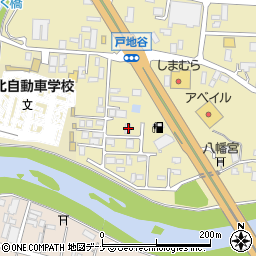 秋田県大仙市戸地谷川前378-6周辺の地図