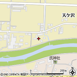 秋田県大仙市戸地谷天ケ沢60-8周辺の地図