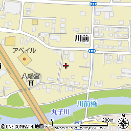 秋田県大仙市戸地谷川前170周辺の地図