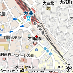 ニッポンレンタカー大曲営業所周辺の地図