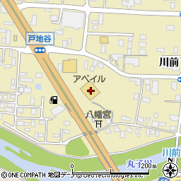 秋田県大仙市戸地谷川前198周辺の地図