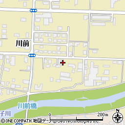 秋田県大仙市戸地谷川前220周辺の地図