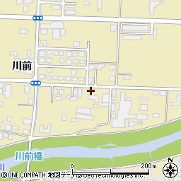 秋田県大仙市戸地谷川前225周辺の地図