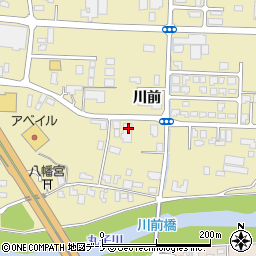 秋田県大仙市戸地谷川前210周辺の地図