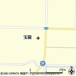 秋田県大仙市払田宝龍周辺の地図