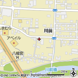 秋田県大仙市戸地谷川前209周辺の地図