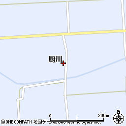 秋田県仙北郡美郷町土崎厨川周辺の地図