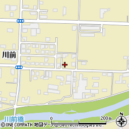 秋田県大仙市戸地谷川前231周辺の地図