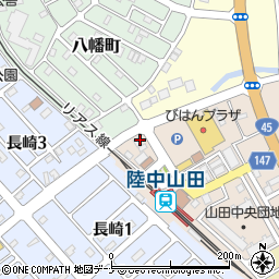 山田中央薬局周辺の地図