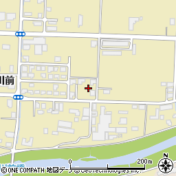 秋田県大仙市戸地谷川前229周辺の地図