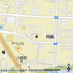 秋田県大仙市戸地谷川前246周辺の地図