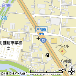 秋田県大仙市戸地谷川前363-3周辺の地図