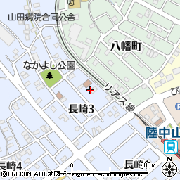 岩手県下閉伊郡山田町長崎3丁目2周辺の地図