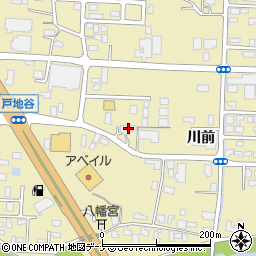 秋田県大仙市戸地谷川前250周辺の地図