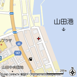 阪神低温株式会社東北事業所山田工場周辺の地図
