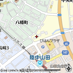 宮古信用金庫山田支店周辺の地図