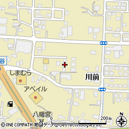 秋田県大仙市戸地谷川前256周辺の地図