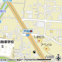 秋田県大仙市戸地谷大和田357周辺の地図