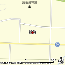 秋田県大仙市払田館前周辺の地図