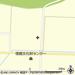 秋田県大仙市払田仲谷地周辺の地図