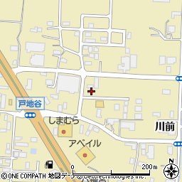 秋田県大仙市戸地谷川前252-6周辺の地図