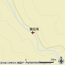 曽呂滝周辺の地図