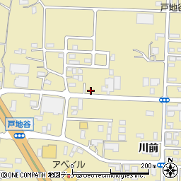 秋田県大仙市戸地谷川前304-6周辺の地図