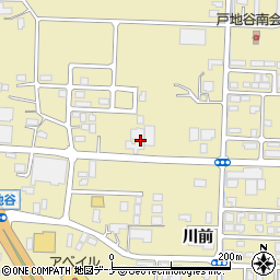 秋田県大仙市戸地谷川前306周辺の地図