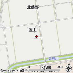 秋田県大仙市堀見内置上35周辺の地図