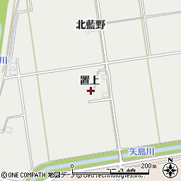 秋田県大仙市堀見内置上34周辺の地図