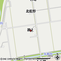 秋田県大仙市堀見内置上周辺の地図
