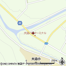 岩手中央タクシー株式会社　大迫営業所周辺の地図