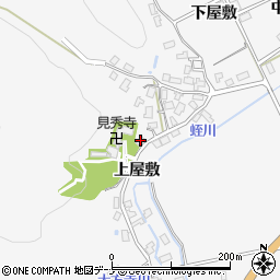 秋田県大仙市蛭川上屋敷周辺の地図
