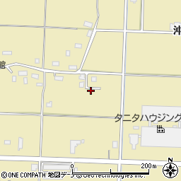 秋田県大仙市戸地谷沖田周辺の地図