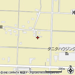 秋田県大仙市戸地谷（沖田）周辺の地図