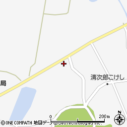 秋田県大仙市南外梨木田436周辺の地図