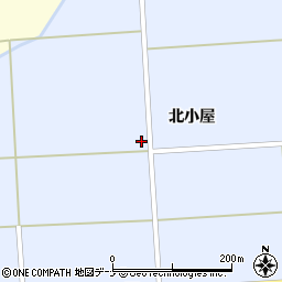 秋田県仙北郡美郷町土崎北小屋周辺の地図