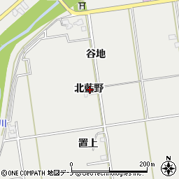 秋田県大仙市堀見内北藍野周辺の地図