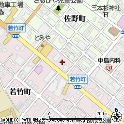ファミリーマート大仙若竹町店周辺の地図