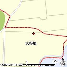 秋田県大仙市払田大谷地30周辺の地図