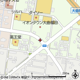 秋田県大仙市福田町周辺の地図