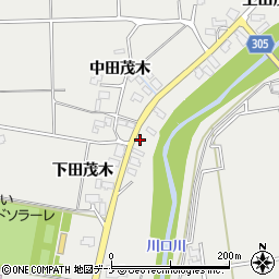 秋田県大仙市堀見内中田茂木76周辺の地図