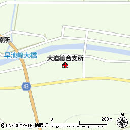 花巻市大迫総合支所周辺の地図