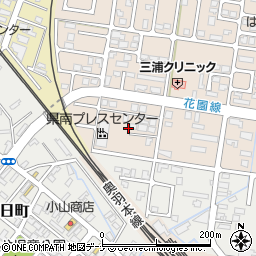 秋田県大仙市幸町周辺の地図