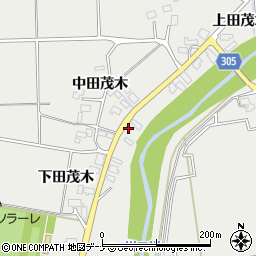 秋田県大仙市堀見内中田茂木74周辺の地図