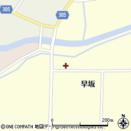 秋田県大仙市払田早坂周辺の地図